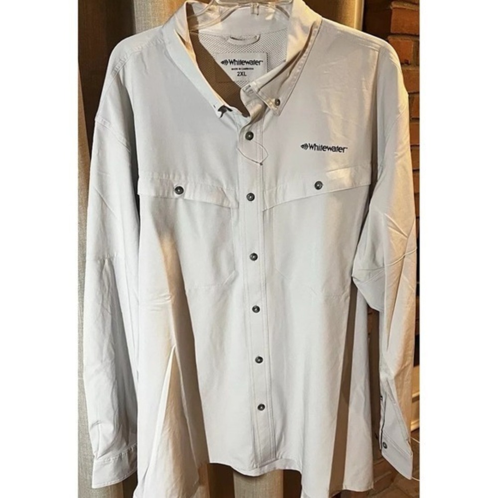 Whitewater Light Weight Moisture Wicking Fishing Shirt‎ 2XL UV Protection
